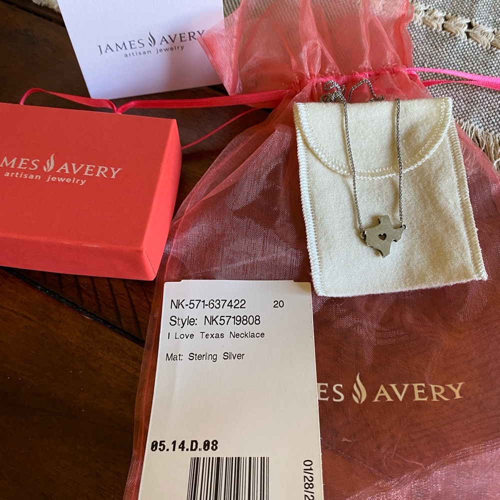 James Avery I love Texas Necklace!